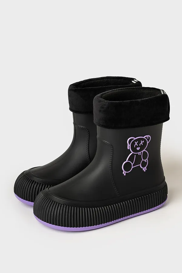 Сапоги для девочек PLAYTODAY, черный - фото 1