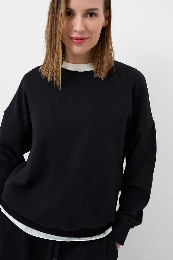Толстовка трикотажная для женщин PLAYTODAY, черный - фото 1