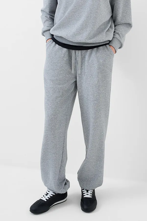 Брюки трикотажные для женщин PLAYTODAY, серый меланж - фото 1