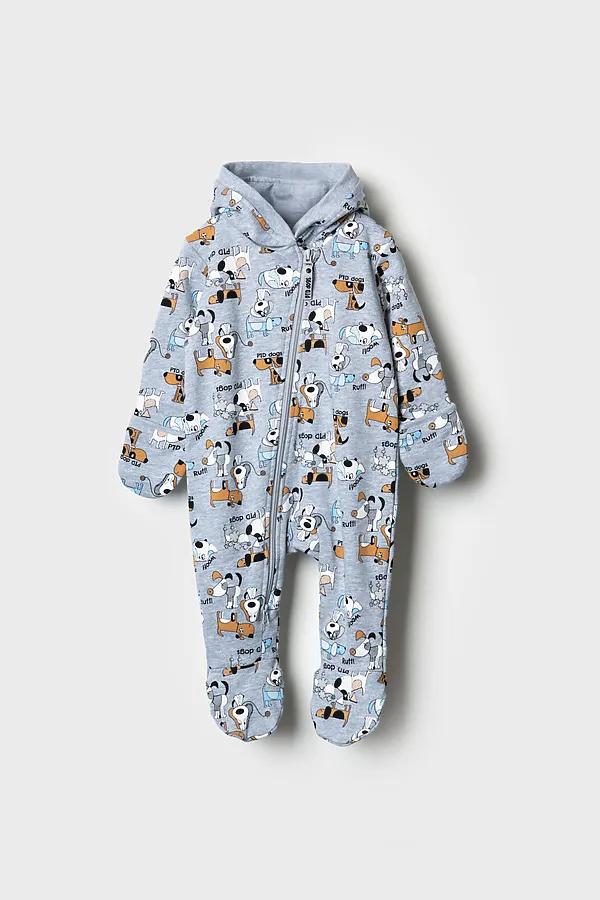 Комбинезон детский трикотажный для мальчиков PLAYTODAY, разноцветный - фото 1