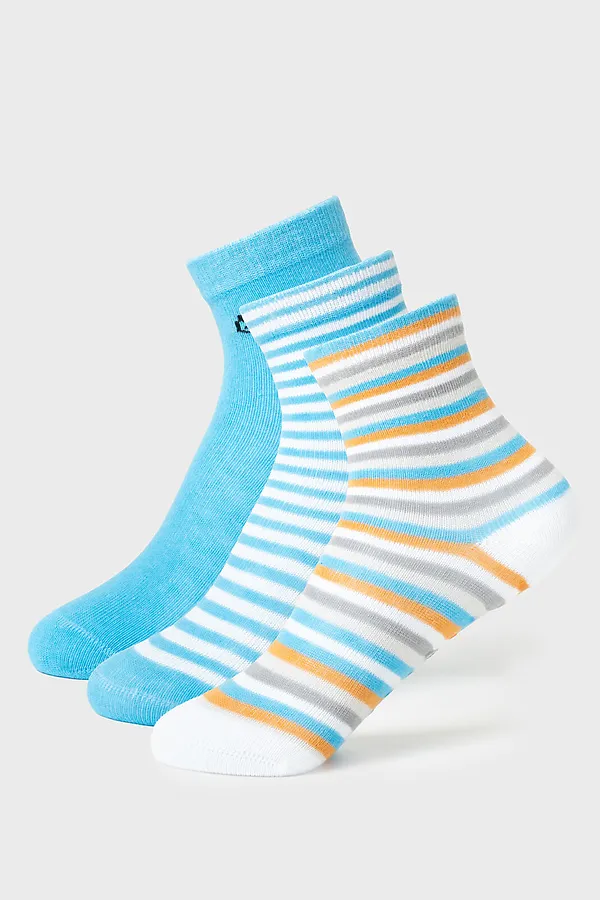 Носки детские трикотажные для мальчиков, 3 пары в комплекте PLAYTODAY, разноцветный - фото 1