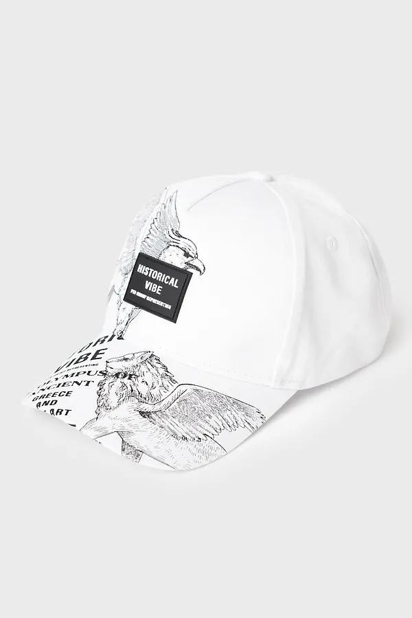 Кепка текстильная для девочек PLAYTODAY, белый - фото 1