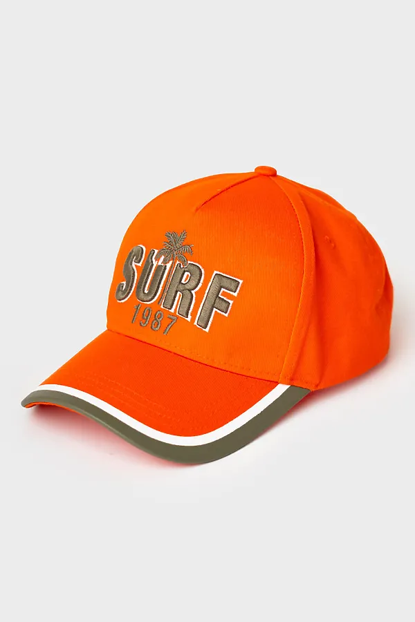 Кепка текстильная для мальчиков PLAYTODAY, оранжевый - фото 1