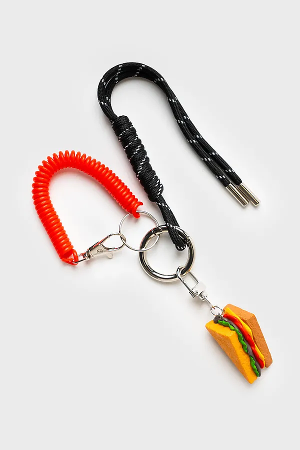 Брелок для мальчиков PLAYTODAY, черный,коричневый,красный - фото 1