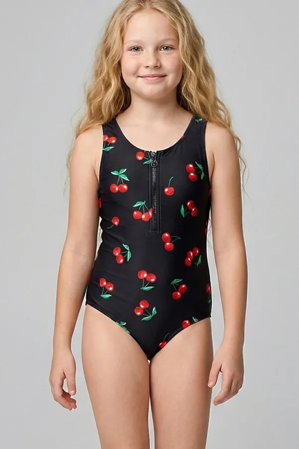 Купальник трикотажный для девочек PLAYTODAY, разноцветный - фото 1