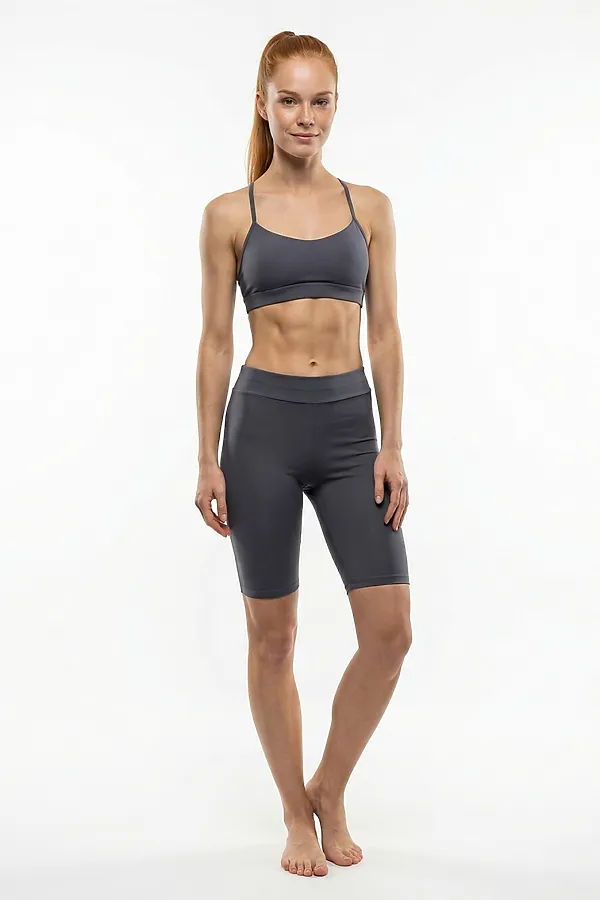 Велосипедки бифлекс женские серого цвета MTFORCE, серый - фото 1