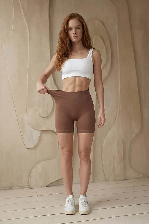 Велосипедки женские коричневого цвета MTFORCE, коричневый - фото 1