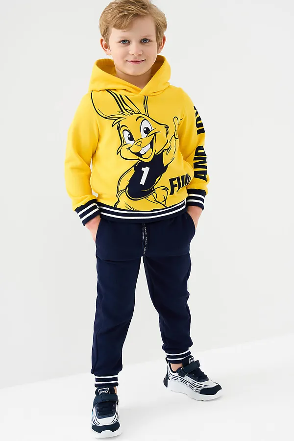 Толстовка трикотажная для мальчиков PLAYTODAY, жёлтый - фото 1