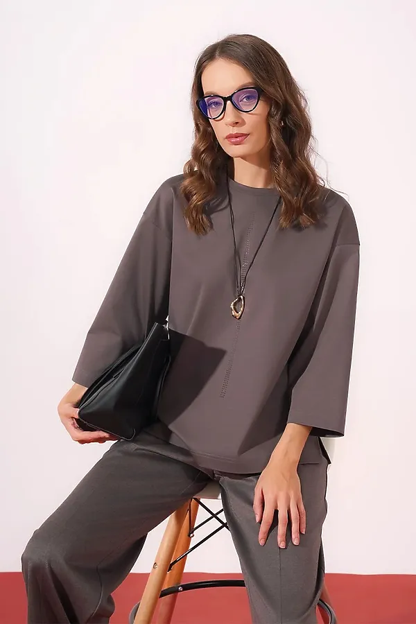 Джемпер CLEVER, кофейный - фото 1