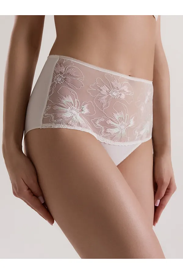CONTE SECRET GARDEN TP2178 Трусы женские слип CONTE ELEGANT, приглушенно-белый - фото 1
