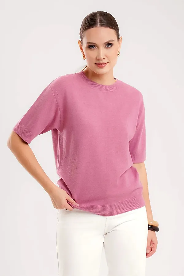 Джемпер CLEVER, т.розовый - фото 1