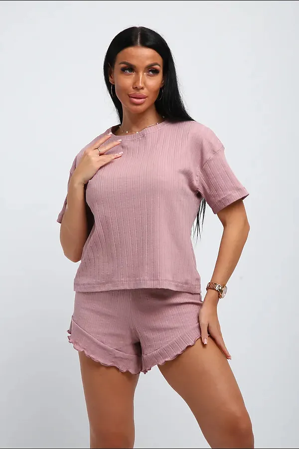 Костюм с шортами 150 НАТАЛИ, розовый - фото 1