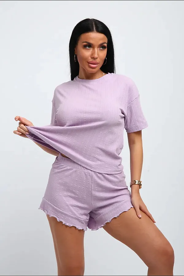 Костюм с шортами 150 НАТАЛИ, сирень - фото 1