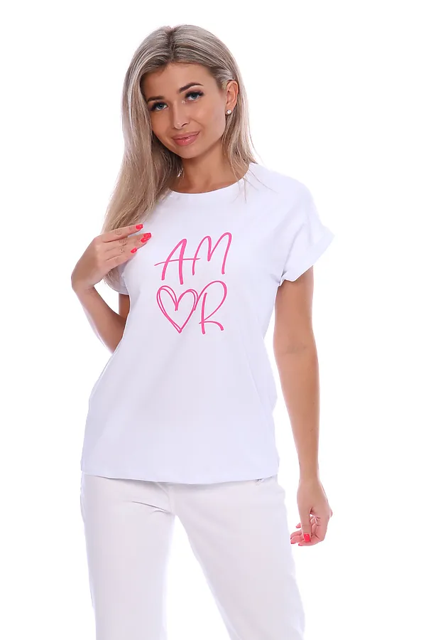 Футболка ФЖ043 НАТАЛИ, белый - фото 1