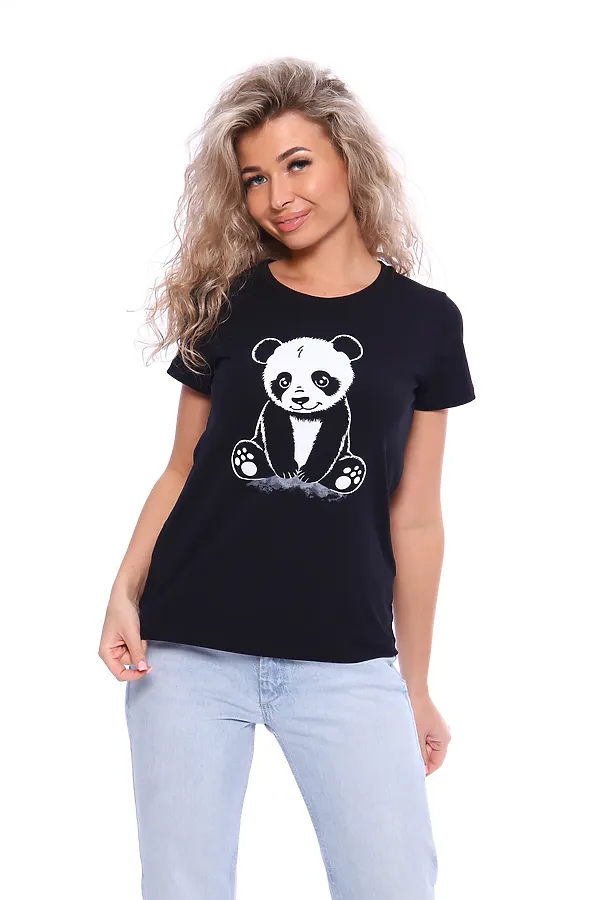 Футболка ФЖ045 НАТАЛИ, черный - фото 1