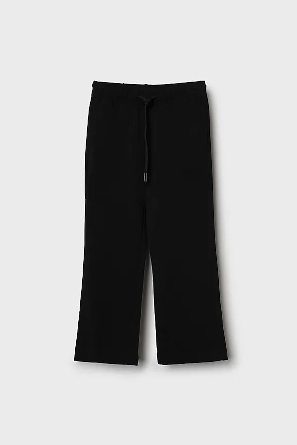 Брюки трикотажные для девочек PLAYTODAY, черный - фото 1