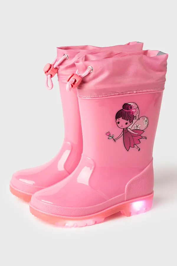 Сапоги резиновые для девочек PLAYTODAY, розовый - фото 1