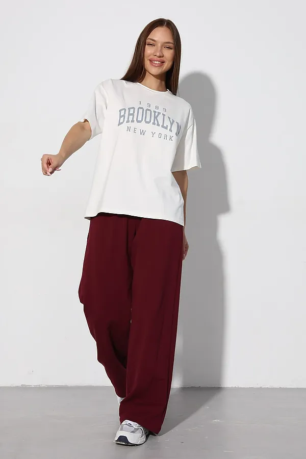 Брюки Б-02 НАТАЛИ, бордовый - фото 1