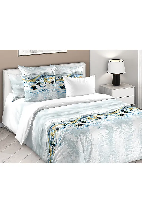 КПБ белье Снежное сияние, перкаль НАТАЛИ, в ассортименте - фото 1