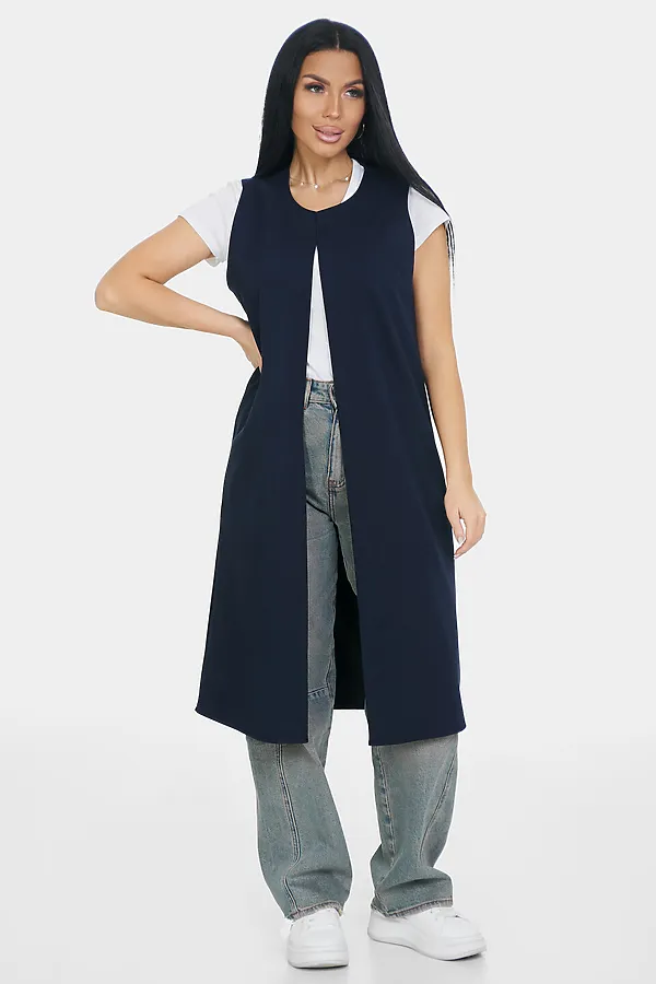Жилет Стиль НАТАЛИ, индиго - фото 1