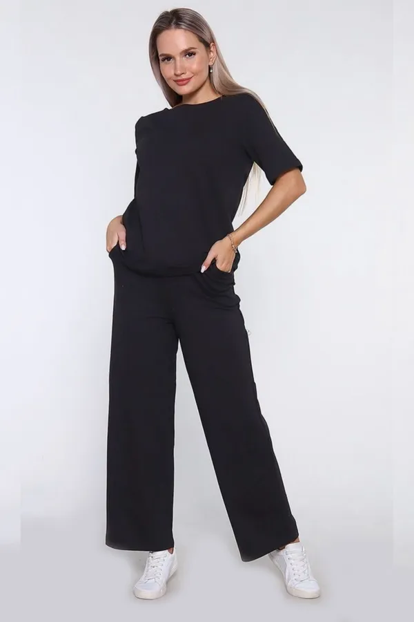 Костюм с брюками 650 НАТАЛИ, черный - фото 1