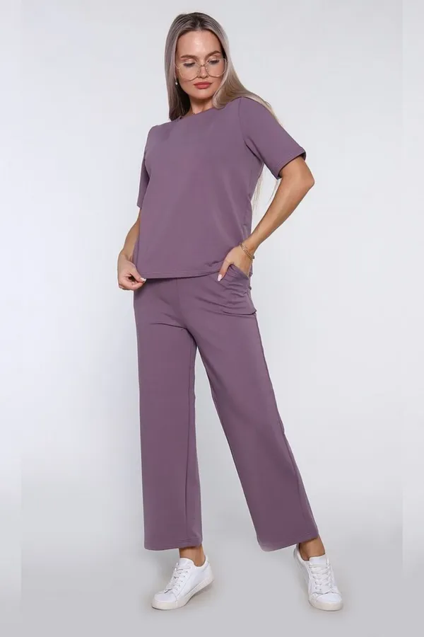 Костюм с брюками 650 НАТАЛИ, лиловый - фото 1