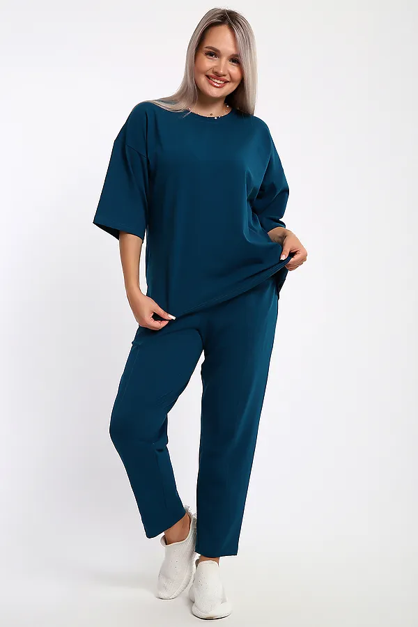 Костюм с брюками 653 НАТАЛИ, волна - фото 1