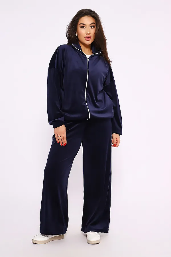 Костюм с брюками 638 Queen Bee НАТАЛИ, темно-синий - фото 1