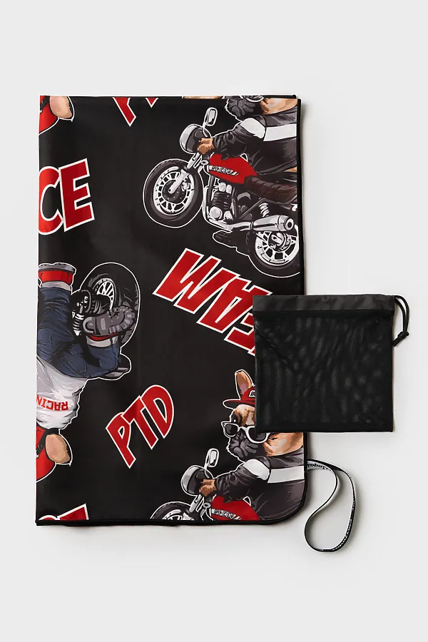 Полотенце текстильное для мальчиков PLAYTODAY, черный,белый,красный - фото 1