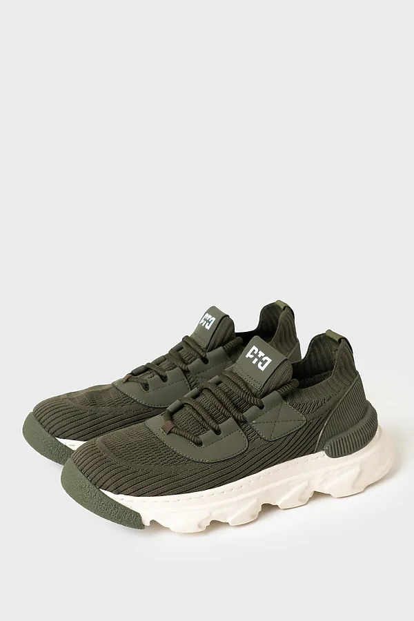 Полуботинки мужские PLAYTODAY, хаки - фото 1