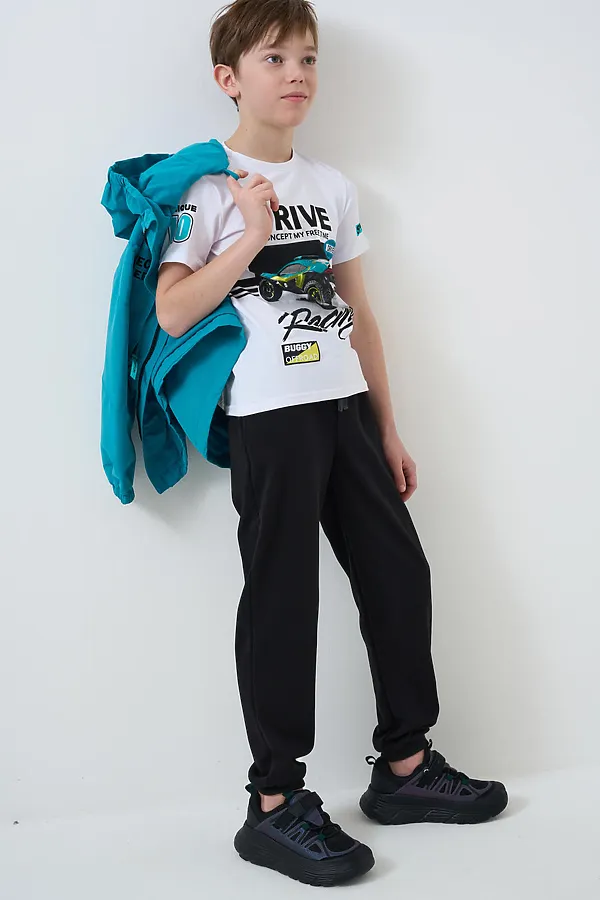 Полуботинки для мальчиков PLAYTODAY, разноцветный,черный - фото 1