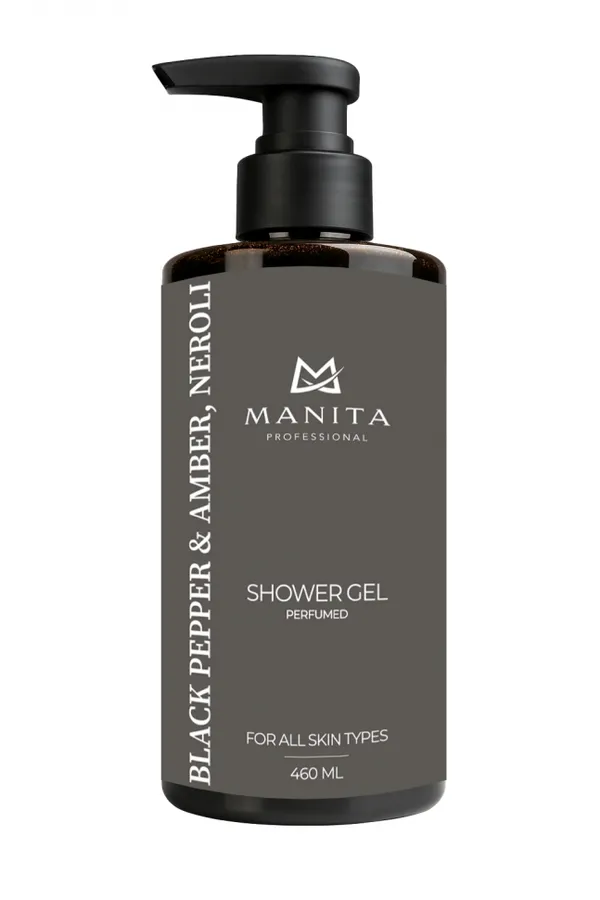 Manita Professional Гель для душа парфюмированный / Black Pepper, Amber, Neroli, 460 мл KRISTALLER, - - фото 1