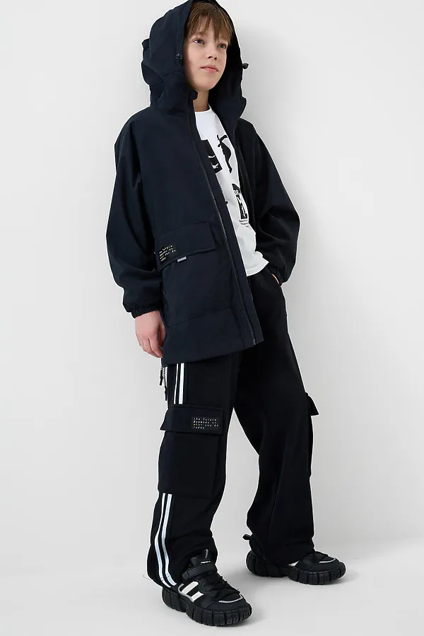 Полуботинки для мальчиков PLAYTODAY, черный,белый - фото 1