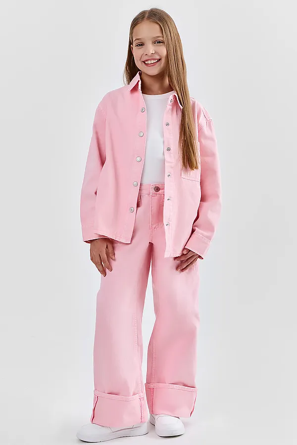 Джинсы для девочек MARK FORMELLE, розовый - фото 1