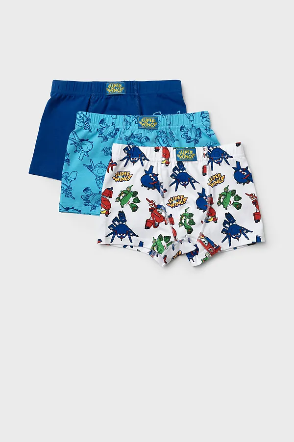 Трусы трикотажные для мальчиков - боксеры, 3 шт в комплекте PLAYTODAY, разноцветный - фото 1