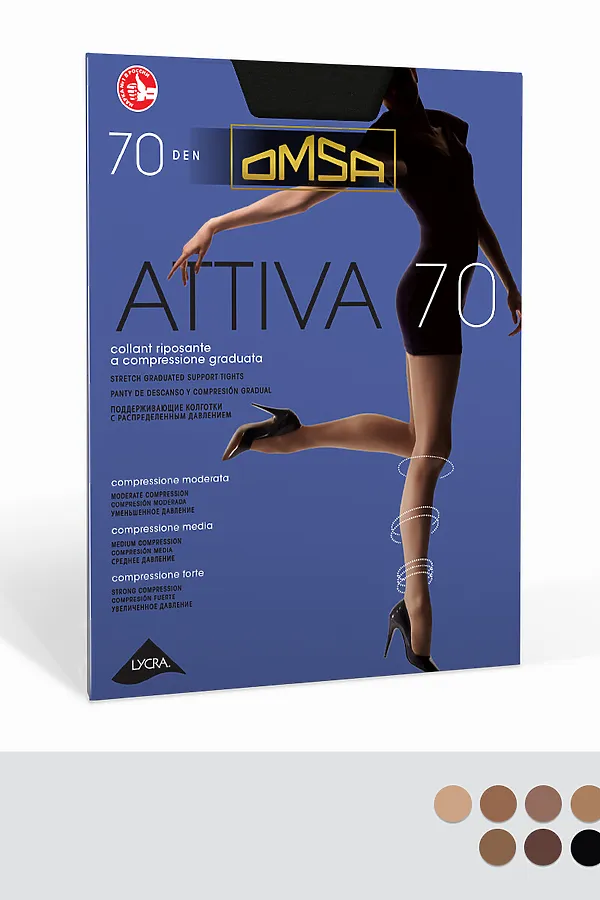 Колготки OMSA, marrone (коричневый) - фото 1