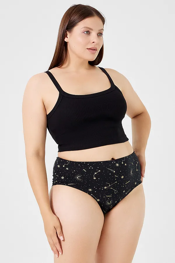 Трусы женские MARK FORMELLE, созвездия на черном - фото 1