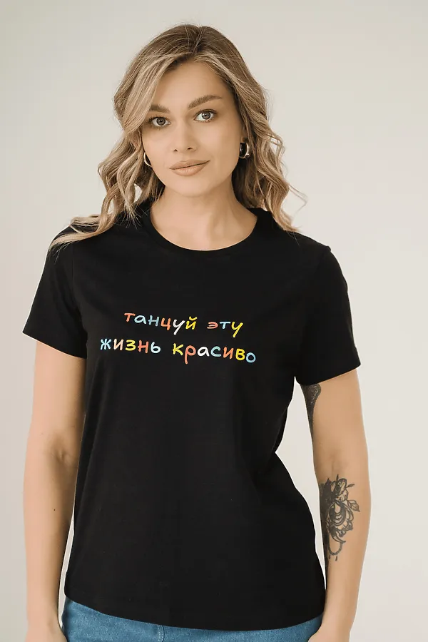 DEA MIA ФУФАЙКА ЖЕНСКАЯ 5609 DEA MIA, черный - фото 1