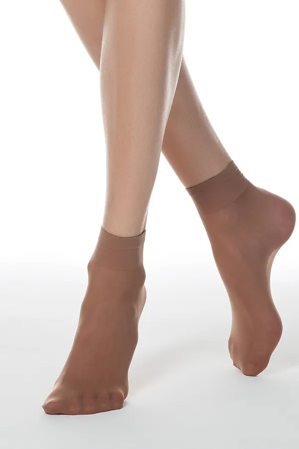 CONTE TENSION SOFT 20 (1 пара) Носки женские CONTE ELEGANT, bronze - фото 1