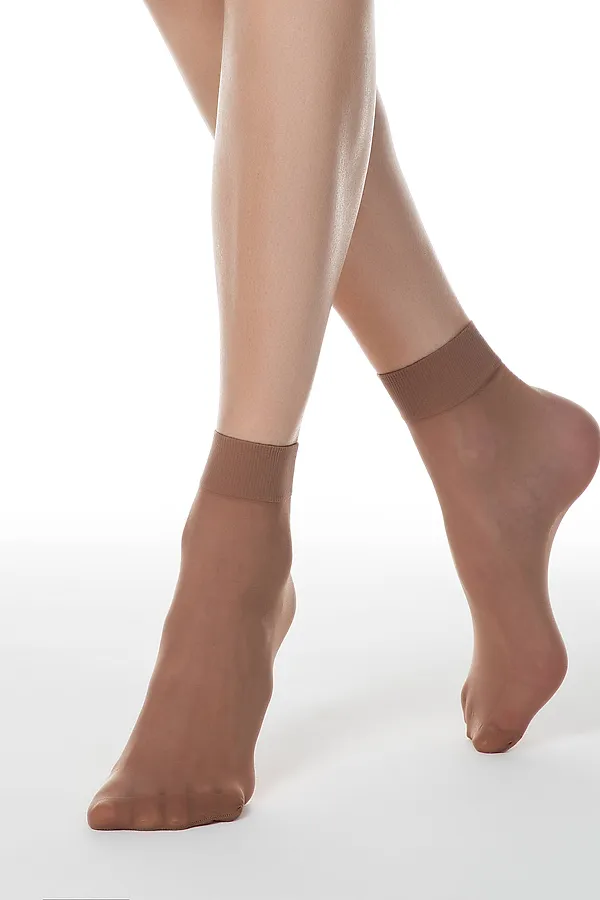 CONTE TENSION 20 (2 пары) Носки женские CONTE ELEGANT, bronze - фото 1