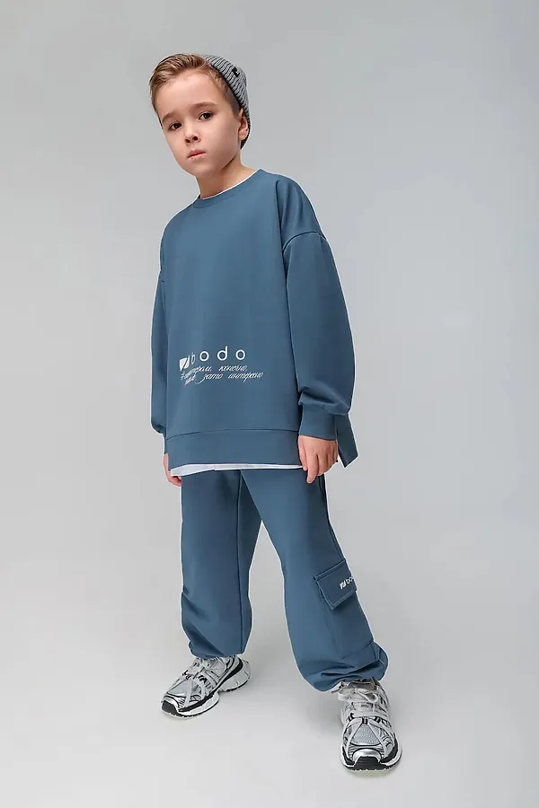 Костюм (Джемпер+Брюки) BODO-S, деним - фото 1