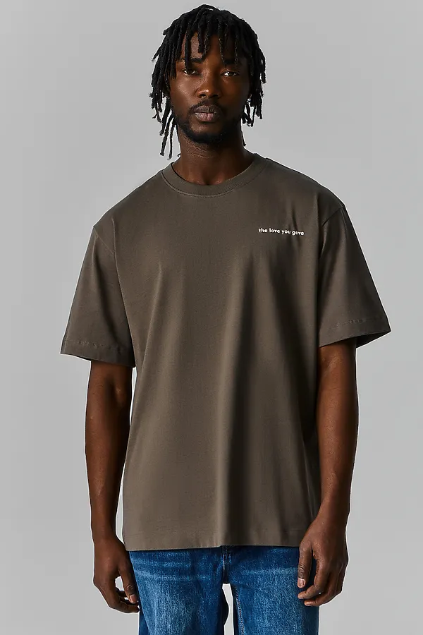 Футболка мужская MARK FORMELLE, табак +печать1 - фото 1