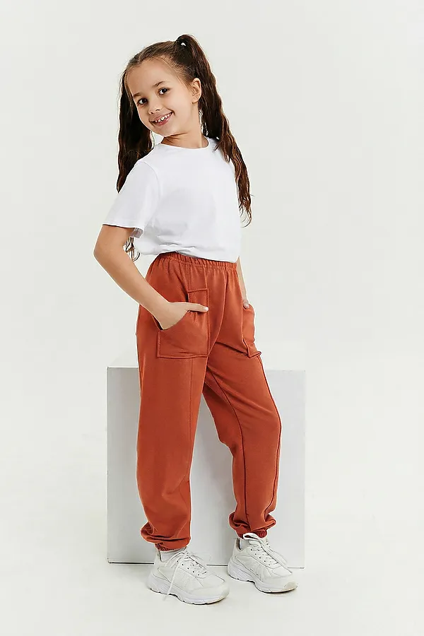 Детские брюки 5128 НАТАЛИ, кирпичный - фото 1