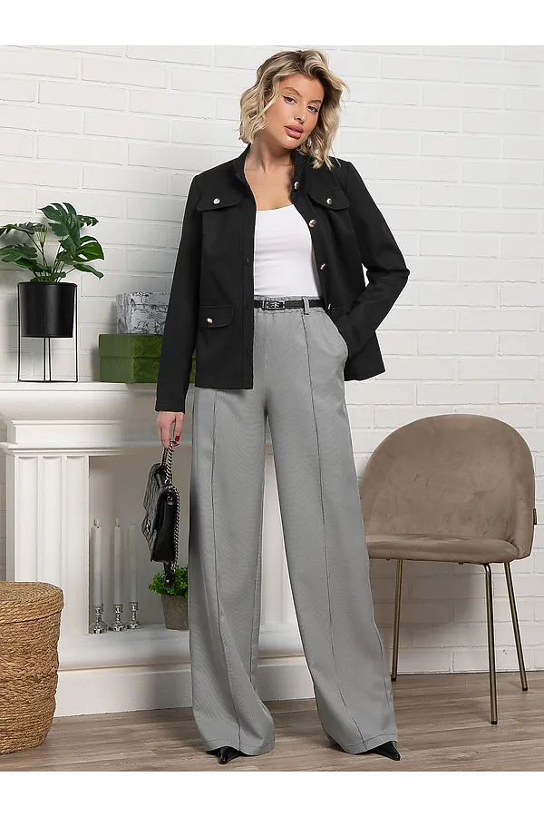 Брюки Космо НЬЮ LADY TAIGA, черно-белые - фото 1