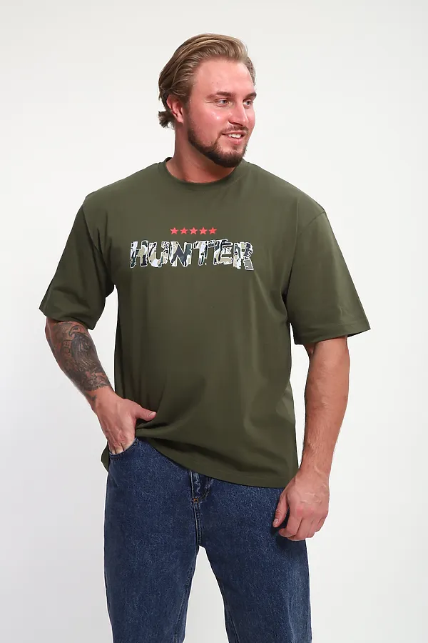 Футболка ФМП-001 НАТАЛИ, хаки hunter - фото 1