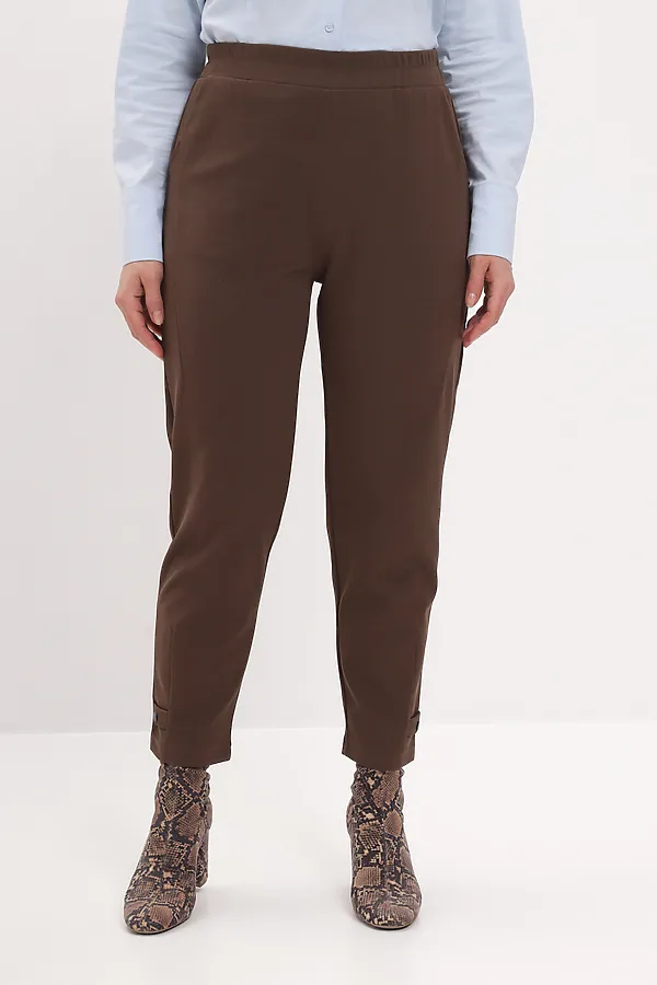 Базовые брюки MADAMODA, шоколад - фото 1