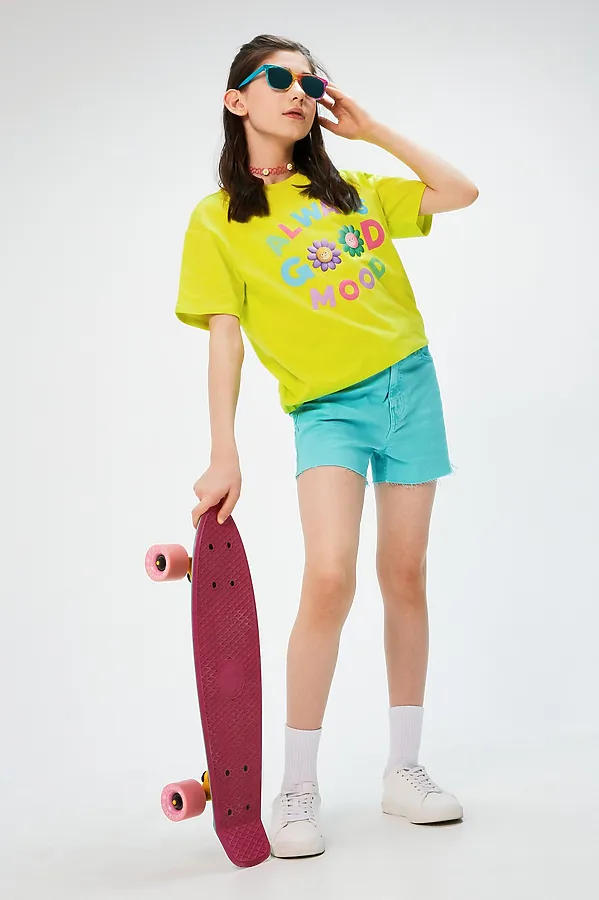 Шорты джинсовые ACOOLA, светло-бирюзовый - фото 1