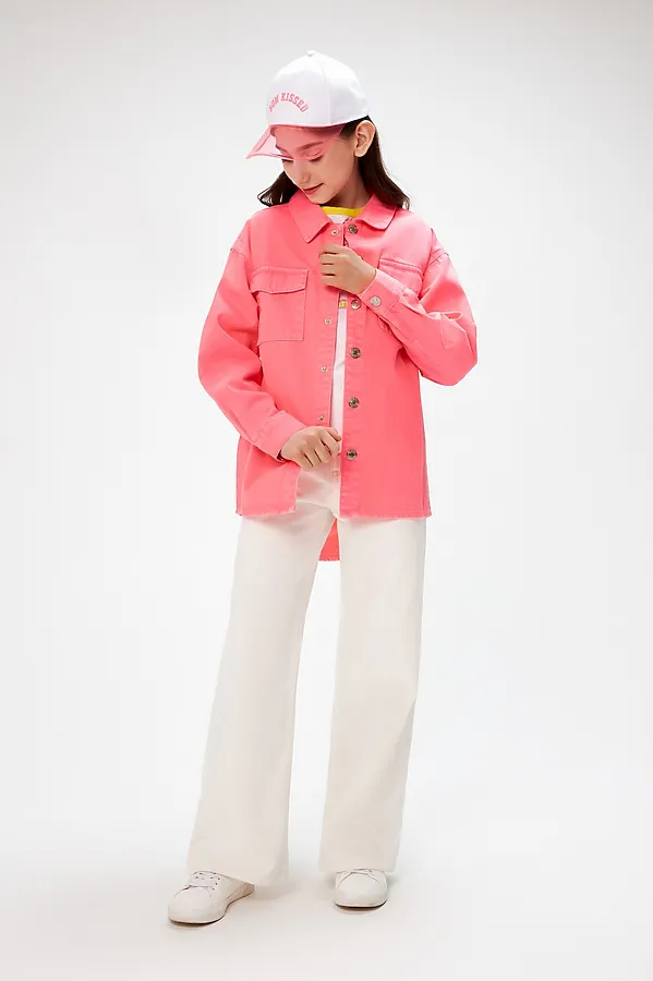 Куртка джинсовая ACOOLA, неоновый розовый - фото 1