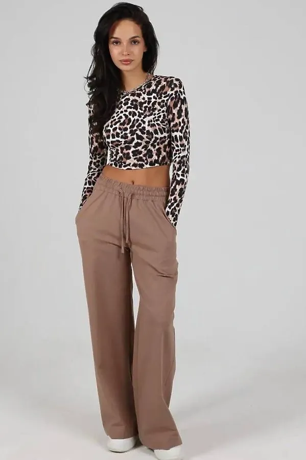 Брюки Палаццо НАТАЛИ, мокко - фото 1