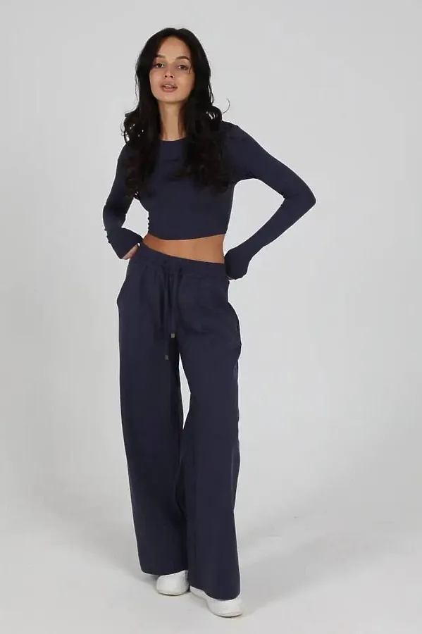 Брюки Палаццо НАТАЛИ, антрацитовый - фото 1